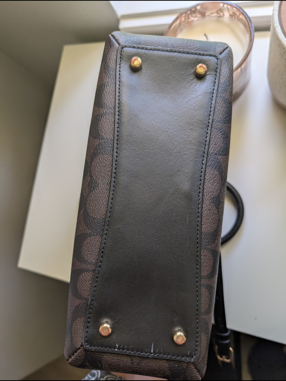 RARE Coach Mini Lillie Carryall Crossbody Bag - Black/Brown EXCELLENT Condition - Picture 9 of 10